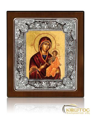 Εικόνα Ασημένια Παναγία Αμόλυντος 10x9cm