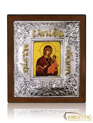 Εικόνα Ασημένια Παναγία Αμόλυντος 10x9cm