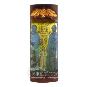 Εικόνα Άγιοι Ραφαήλ Νικόλαος Ειρήνη Πανί Αγιογραφίας 
