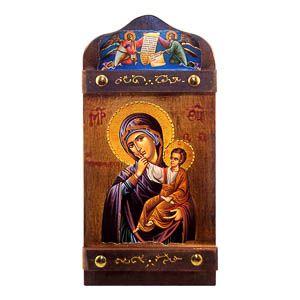 εικόνα Παναγία Θεοτόκος Παραμυθία εκκλησιαστικά είδη Ξύλινη Μέταλλο 39x18,5
