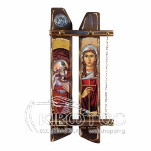 Εικόνα Αγία Κυριακή - Παναγία Ελεούσα Διπλή Παράσταση