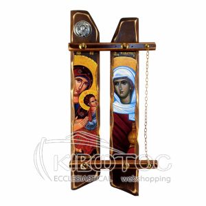 Εικόνα Αγία Αναστασία - Παναγία Αμόλυντος Διπλή Παράσταση