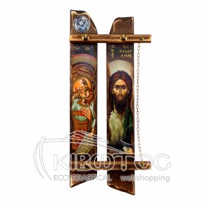 Εικόνα Άγιος Ιωάννης ο Πρόδρομος - Παναγία Ελεούσα Διπλή Παράσταση