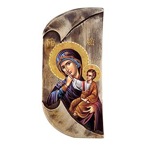 Εικόνα Παναγία Ελεούσα Σχέδιο Φύλλο 38x18cm