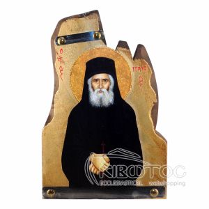 Εικόνα Άγιος Παΐσιος Χρυσοβαμμένη Ξυλόγλυπτη