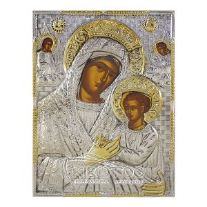 Εικόνα Παναγία Αγγέλων Επιμεταλλωμένη Δίχρωμη Άμπελος