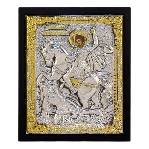 Εικόνα Άγιος Δημήτριος Επιμεταλλωμένη σε Ξύλο