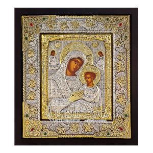Εικόνα Παναγία Αγγέλων Επιμεταλλωμένη 30x27cm