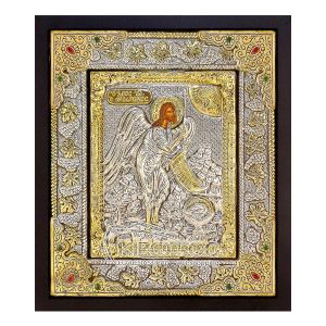 Εικόνα Άγιος Ιωάννης Πρόδρομος Επιμεταλλωμένη σε Ξύλο Άμπελος