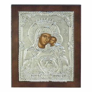 Εικόνα Ασημένια Παναγία Άξιον Εστί 23x17cm