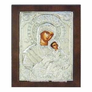 Εικόνα Ασημένια Παναγία Αμόλυντος 23x17cm