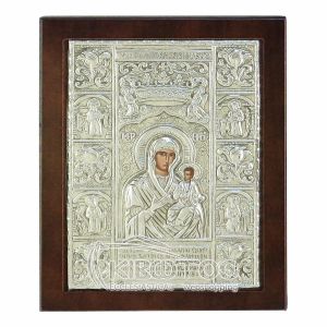 Εικόνα Ασημένια Παναγία Σουμελά 23x17cm