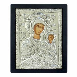 Εικόνα Ασημένια Παναγία Προυσιώτισσα 17x14cm