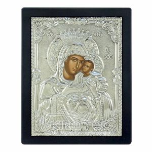 Εικόνα Επάργυρη Παναγία Άξιον Εστί 23x17cm