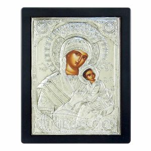 Εικόνα Επάργυρη Παναγία Αμόλυντος 23x17cm