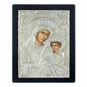 Εικόνα Επάργυρη Παναγία Αναγέννησης 23x17cm