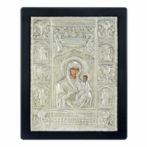 Εικόνα Επάργυρη Παναγία Σουμελά 23x17cm