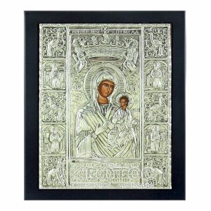 Εικόνα Ασημένια Παναγία Σουμελά 28x23cm