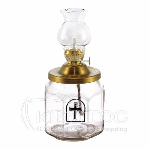  Λάμπα Πετρελαίου Διάφανη Με Σταυρό 500ml 