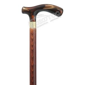 Μπαστούνι Στήριξης Ξύλινο Λαβή με Καφέ Αποχρώσεις Οικονομική