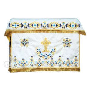 Κάλυμμα Αγίας Τράπεζας Χρυσοκέντητο με Σχέδιο Σταυρός