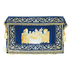 Κάλυμμα Αγίας Τράπεζας με παράσταση Η Κοίμηση της Θεοτόκου