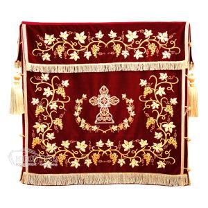 Κάλυμμα Αγίας Τράπεζας Βελούδινο με Σχέδιο Σταυρός