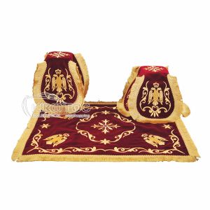 Κάλυμμα Αγίου Δισκοπότηρου Βελούδο Δικέφαλος