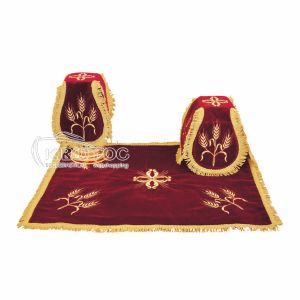 Κάλυμμα Αγίου Δισκοπότηρου Βελούδο Στάχυ