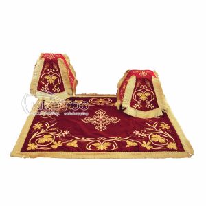 Κάλυμμα Αγίου Δισκοπότηρου Βελούδο Στάχυ