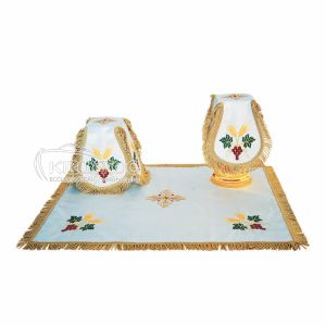 Κάλυμμα Αγίου Δισκοπότηρου Βελούδο Στάχυ