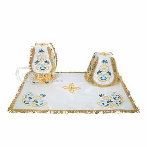 Κάλυμμα Αγίου Δισκοπότηρου Βελούδο Λουλούδι