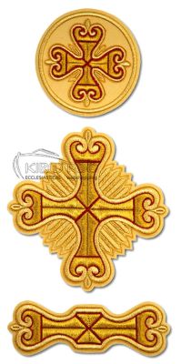 Αρχιερατικοί Σταυροί Σετ Χρυσοκεντημένο