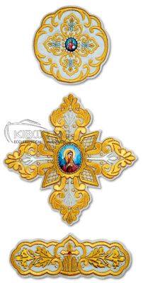 Αρχιερατικοί Σταυροί Σετ με Απεικονίσεις Αγίων
