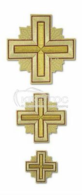 Ιερατικοί Σταυροί Σετ Χρυσοκεντημένος Σταυρός