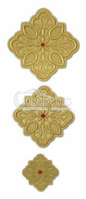 Ιερατικοί Σταυροί Σετ με Χρυσοκεντημένα Μοτίβα