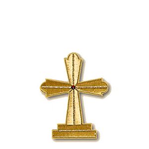 Μοτίφ Ραφτό Σταυρός 22x18cm Χρυσό