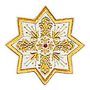 Μοτίφ Ραφτό Αστέρι Λευκό