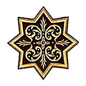 Μοτίφ Ραφτό Αστέρι Χρυσοκέντητο
