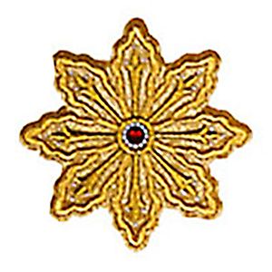 Μοτίφ Ραφτό Αστέρι με Πετράδια