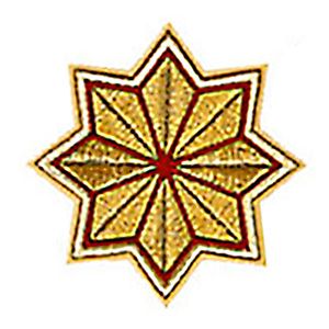 Μοτίφ Ραφτό Αστέρι Κόκκινο