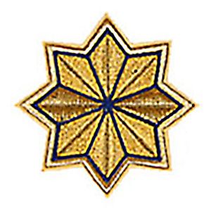 Μοτίφ Ραφτό Αστέρι Χρυσοκέντητο