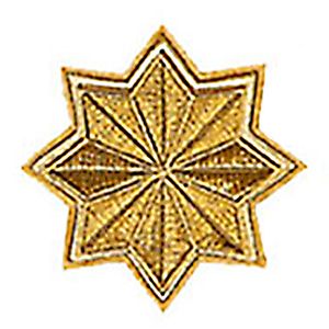 Μοτίφ Ραφτό Αστέρι Χρυσό