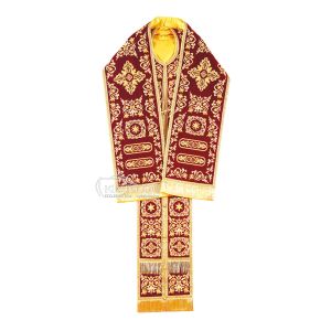 Ωμοφόριο Μπορντό Σχέδιο Σταυρός