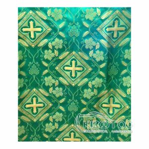 Ιερατικό Ύφασμα Πράσινο Χρυσοΰφαντο