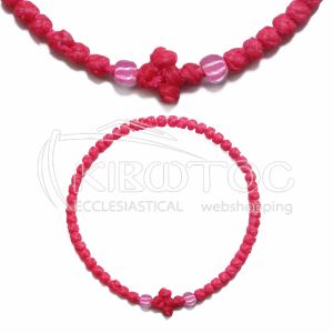 Κομποσχοίνι για το Χέρι Ροζ με Ροζ Χάντρα