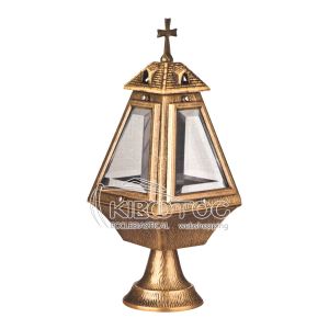 Καντήλι Μνημείου Μπρούτζινο Χρυσό Οικονομικό Πυραμίδα 