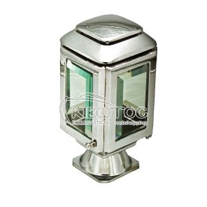 Καντήλι Μνημείου Μπρούτζινο Ασημί Τετράπλευρο Οικονομικό