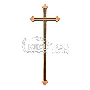 Σταυρός για Μνήμα Μπρούτζινος Χρυσός Ανάγλυφη Επιφάνεια Μεγάλος