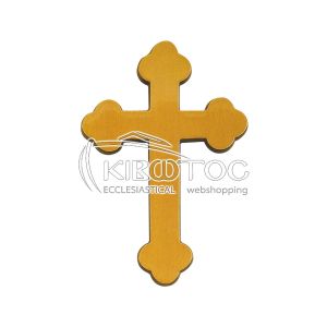 Σταυρός για Μνήμα Μπρούτζινος Χρυσός Λείος Οικονομικός